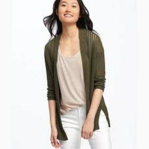 navy cocoon cardigan